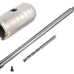 DUMDAAR Sds Shank Concrete Wall Drill Bit Hole Saw Cutter, 400 Mm Connecting Rod (40mm bit with 400mm rod)-21