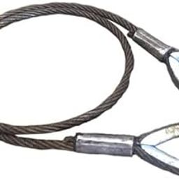 Tinax Heavy Duty Single Body Wire Rope Slings (Thimble to Thimble) (5 Meter, 25mm -9.3 Ton)-picture-20