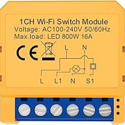 Drix® - 1 Node Smart WiFi Retrofit Module| Smart Light Switch Module| WiFi Controlled | Works with Smart Life, Alexa, Google | Fits into any Existing Switch Board-20