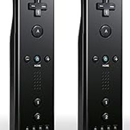 Bameca Wii Controller 2 Pack, Wii Remote Controller for Wii and Wii U-1