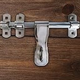 SUNMOON Aluminium Heavy-Duty Stainless Steel Security Door Bolt Lock, Sliding Latch with Mounting Brackets-image-72