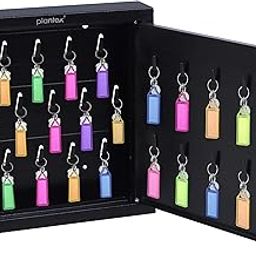Plantex GI Metal Key Storage Box/Key Cabinet with 25 Key-Holders with Lock for Home/Key Holder for Home/Hotel/Companies/Office - Wall Mount (Black)-16