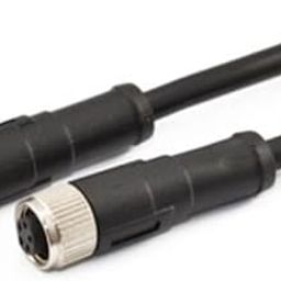 keisnoaja - M8 female to female 5 pin waterproof connector, B code industrial sensor connector, 8mm connector extension cable, IP67 1M industrial adapter for aviation-image-58