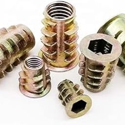 Rely®⇒VP INDUSTRIES (Pcs-25) M4x10 mm Wood Insert D-Nut Internal Thread Alloy Zinc | D-nut Hex Drive Head for Fixing and Connecting Screws Bolts Nuts,Furniture Mounting Fasteners-image-2