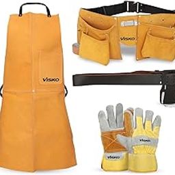 Visko VLB 024 Tool Kit With Carpenter's Apron, Tool Bag 10 Pockets, Belt & Welding Hand Gloves-image-78