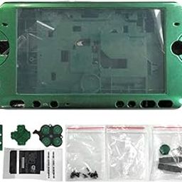 OSTENT Full Housing Shell Faceplate Case Repair Replacement Compatible for Sony PSP 3000 Console Color Green-18
