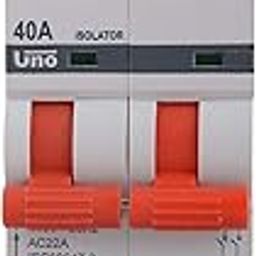 Anchor by Panasonic UNO by Panasonic Polycarbonate UNO Series 40Amps Dual Pole Isolator (White)-23