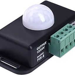 protium 12V 24V PIR Sensor LED Dimmer Switch Motion Timer Function, PIR Controller for LED Strip Tape Lights-11
