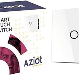 AZIOT SMART MODULAR 1 GANG TOUCH SWITCH - GLASS (Not Acrylic) - (25 amp Switch): Elevate Your Home with Effortless Control (Fits in Anchor Roma Classic and similar plates)-10
