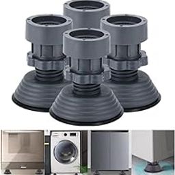 Leawall Upgraded Anti-Vibration Pads – Extra-Large Adjustable Feet for Washer, Dryer & Refrigerator – Shock Absorbing, Noise Cancelling & Height Adjustable Support Pads for Maximum Stability-19