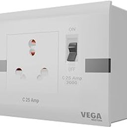 Western Vega AC Power 25A Unit AC Box for Fridge, TV, Washing Machine, AC and other home appliances. (with 25A Socket and 25A. Single Pole MCB)-picture-10