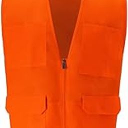 2W International 8038-B 5XL Multi-Pocket Safety Vest Orange - 5XL-image-8