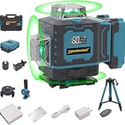 TOMAHAWK® TLL-6416 16 Lines Green Laser Level Pro - 4x360° 4D Green Cross Self-Levelling Professional Laser Line for Construction with Two 360° Vertical/Horizontal Laser Level Pulse Mode-picture-17