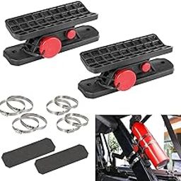 Tmipakioy 2PCS Quick Release Roll Bar Fire Extinguisher Mount Holder Roll Cage Extinguisher Mounting Bracket Compatible with for Ford Bronco Jeep Wrangler Gladiator UTV Polaris RZR Ranger ATV-picture-13