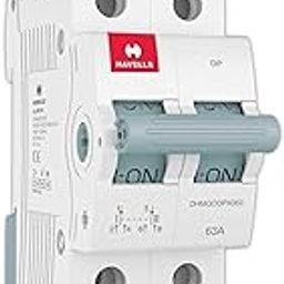 Havells Higher Rating MCB Changeover DP PVC Plastic Base Model (White)-18