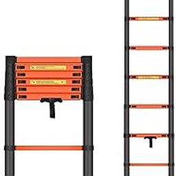 TNT THE NEXT TREND Mild Steel Folding Telescopic Ladder. 150kg Max Capacity | Collapsible Ladder for Home or Outdoor Work-picture-5
