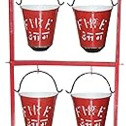 Fire Bucket Stand, Hanging Capacity for 4 Buckets (Included)-picture-21