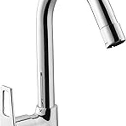 Hindware Italian Collection Aspiro Range F570013CP Swan Neck Sink Tap with Left Hand Operating Knob | Made of Brass | Mirror-Like Finish-image-19