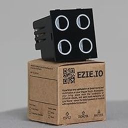 EZIE Wi-Fi Smart Home Automation Switch (TASMOTA | ESP32 | Opensource Driver | Amazon Alexa Compatible | Touch Switches with Adjustable backlit RGB) (4 Gang (Black))-21