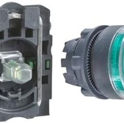 Schneider Electric, XB5AW33M1N, Harmony XB5, Green Illuminated push button, 22mm, spring return, 1 NO, LED 230 V AC-image-87