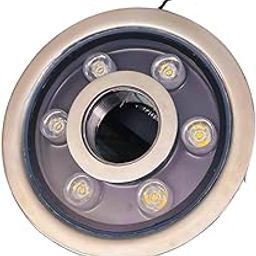 RGB Fountain Light 18W Underwater IP68 Waterproof Spotlight Stainless Steel Submersible Pond & Pool Light 6 high-Lumen LEDs for Outdoor Water Features & Landscape Decoration-picture-3