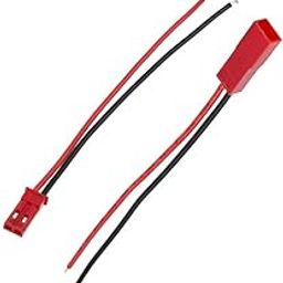 Nema NM 2 Pin JST 100 mm Pitch 2.54 mm Male and Female Wire Connector Plug Cable -Pack of 10 (5 Pair)-image-78