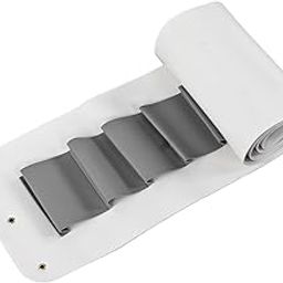 Vinyl Holder, Three Metal Holes Easy Store Durable Thickening PU Material Vinyl Roll Holder for Packaging Paper for Gift Packaging(Off-White)-19