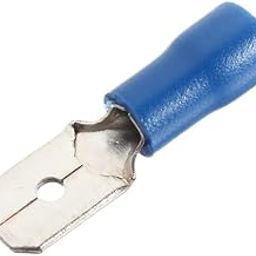 RT SENSE - MDD2-250(100 pcs) Fully Insulated Male Spade Bullet Wire Connector Electrical Crimp Terminal Wire Connector (Blue, Pack of 100)-image-9