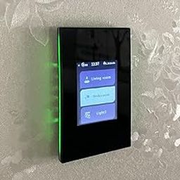 LANBON Smart Light Switch 1/2/3 Gang Single Pole,Wireless 3 Way,Needs Neutral Wire,Illuminated LCD Touch Switch Panel WiFi Mesh No Offline for Whole House Smart,Supports Alexa&Google Home, L8-HS-Black-13