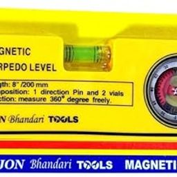 Jon Bhandari Tools Spirit Level Magnetic 360 degree with two Vials & 1 direction pin-25