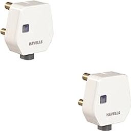Havells AHLGWXW163 16A 3Pin Flat Plugtop with Indicator (Pack of 2), white (AHLGWXW163-Pk2)-48