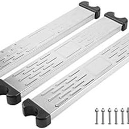Venus valink 3Pcs/Set Swimming Pool Ladder, Anti Slip Pedal, Durable Stainless Steel Equipment Water Sports Rung Steps Footstep W/Screws Fittings, Swimming Pool Accessories Tools - 50X7.5X2. 3 pcs-18