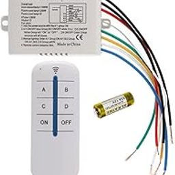 Elxon Digital Wall Switch 4 Way ON/OFF RF Remote Control Wireless Operation Energy Efficient Compact Design-image-15