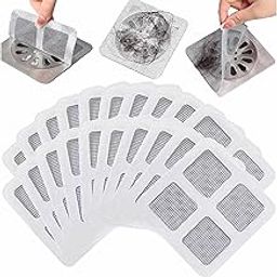 HOMECRUX (20 Pack) Drain Cover Hair Catcher Disposable Waterproof Drain Guard Mesh Stickers Drainage Jali Sink Strainer Shower Drain Cover for Bathroom Floor Sink Bathtub (10cm x 10cm)-image-22