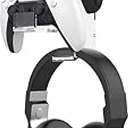 OOPZ' Controller Holder & Headphone Stand, Dual Gamepad & Headset Hanger, Fits STEAM, PS3, PS4, PS5, Xbox, PC, Switch, Clear Acrylic-image-15