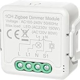 Generic Zigbee Smart Dimmer Switch Module APP Remote Control Voice Control Timing Group Sharing Compatible with Alexa Echo for Home Office'-6