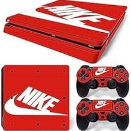 Khushi Decor N-IKE Theme 3m Skin Sticker Cover For PS4 Slim Console And Controllers|53-19