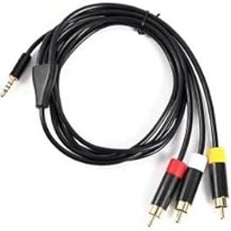 New World Audio Video AV Cable Cord for Microsoft Xbox 360 E Console(Black)-24