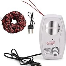 Water Tank Overflow Alarm, in Both Hindi and English Language, Works with AC220-240V, Heavy Brass Parts,, Loud and Sweet Sound, with Water Sensor and 15 Meter Connecting Wire-9