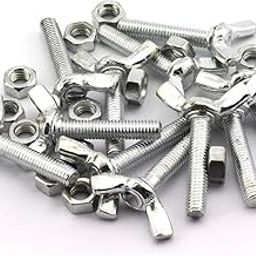 MEC® 20 Pack Wing Bolt Sets M6x30mm Carbon Steel Zinc Plated Butterfly Screw Hex Nut-image-41