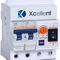 Microtail XCELLENT Earth Leakage Circuit Breakers Single Phase 2 Pole ELCB + MCB, ISI Marked MCB 40 A with High Voltage, Current 3 to 30 Ma (White)-15