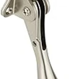 FAST DS04Z 5 Inch One Touch Heavy Kickdown Door Stopper, The Door Stoppers for Home, Office Doors Variety of Colour That Door Stop Non Slip Rubber Tip with Adjustable Upto 4mm Up Down (Silver Satin)-image-69