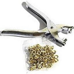 VENEKETY Grommet Setting Tool, Steel Hole Punch Eyelet Setter Kit for Leather, Canvas, All Fabrics Men and Women Clothes, Shoes, Belts, Bags-image-3