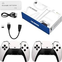 Funtique™ Wireless Video Games for Tv Gaming, Retro Gaming Console with Game Stick 1080p HD Game Stick, Plug & Play TV Video Game Set for 2 Player with 10 Emulators 24000+ Games 2.4G Wireless-17