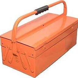Bosney High Grade Metal Tool Box for Tools/Tool Kit Box for Home and Garage/Tool Box Without Tools-5 Compartment Orange-picture-14