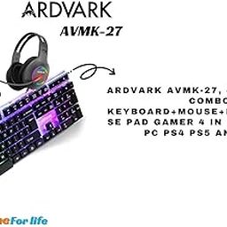 ARDVARK AVMK-27, 4 in 1 Combo | Gaming Keyboard and Mouse Combo, RGB Backlit Wired Gaming Mouse and Keyboard, Mouse pad, Gaming Headset, Gamer 4 in 1 Bundle for PC PS4 PS5 and Xbox.-17