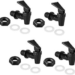 CALANDIS™ 4 Pieces Replacement Cooler Faucet Water Beverage Lever Pour Dispenser Valve Black | Hot/Cold Water Dispensers | Plumbing & Fixtures | Home Improvement-image-59