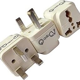 Adaptro India to UK Type G Plug Converter for England, UAE, Hong Kong, Singapore, Ireland, Wales, Scotland, Malaysia & More, 13 Amp. Flat Pin Travel Adapter (Pack of 3) White-picture-11