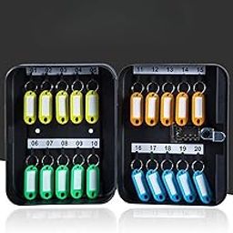 Key Storage Lock Box with Code Key Cabinet Wall Mount Universal Professional 20 Key Cards | Facility Maintenance & Safety | Access Control Equipment | Lock Boxes-17