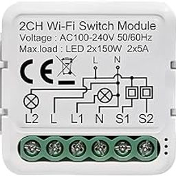 Ledgebit LT-2CH Wi-Fi Smart Breaker Module | 10A | Smart Life App | Remote Control with Alexa & Google Home-14
